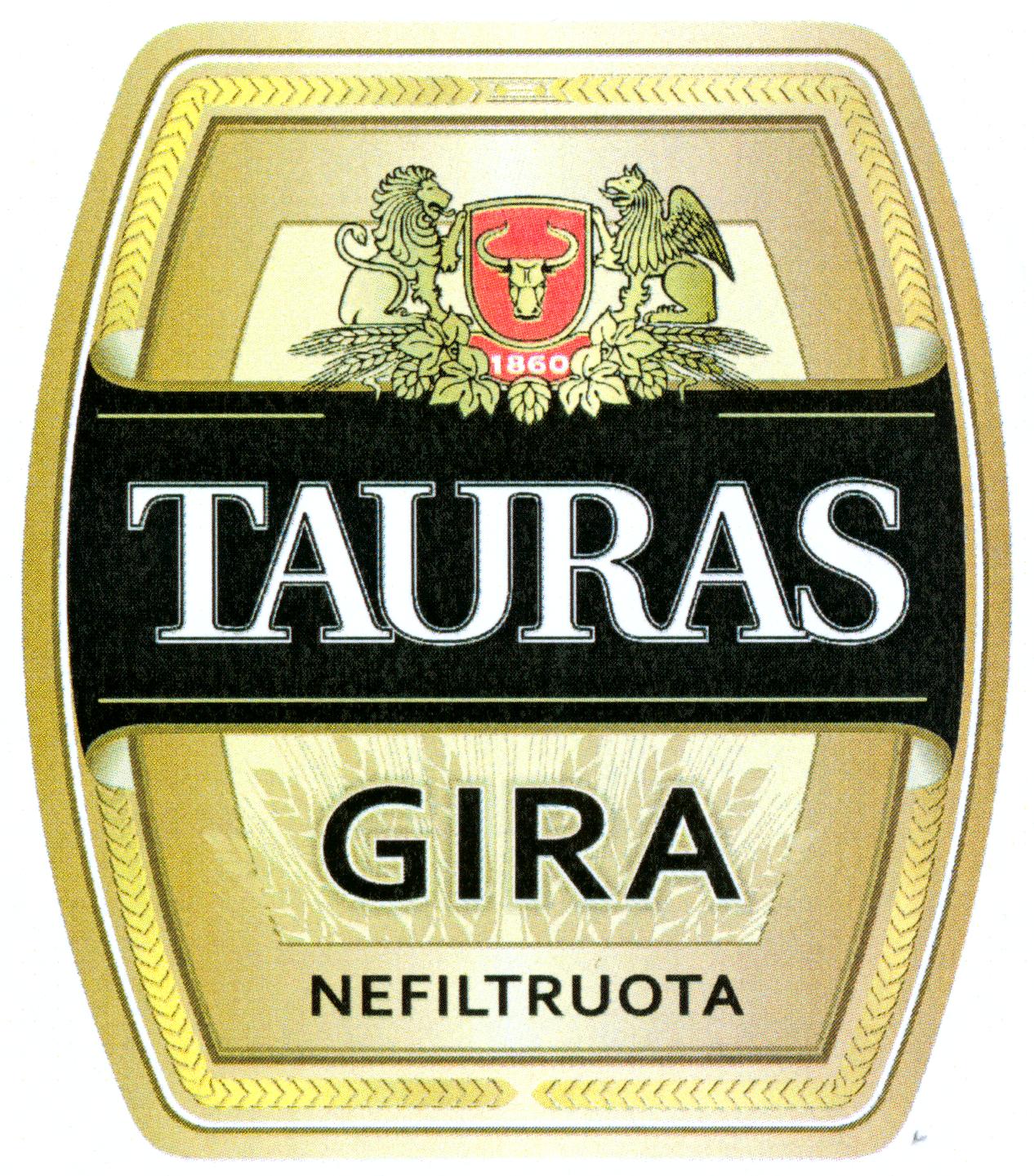 Prekės ženklas: TAURAS GIRA NEFILTRUOTA